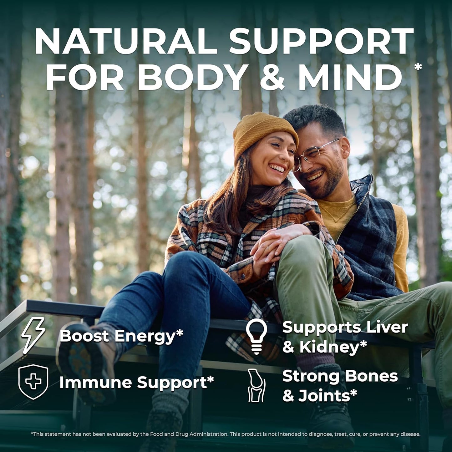 Grass Fed Beef Liver Capsules with Lions Mane for Energy, Focus, and Memory - Supports Full Body Wellness - Freeze Dried Beef Organs Supplement - 30 Servings