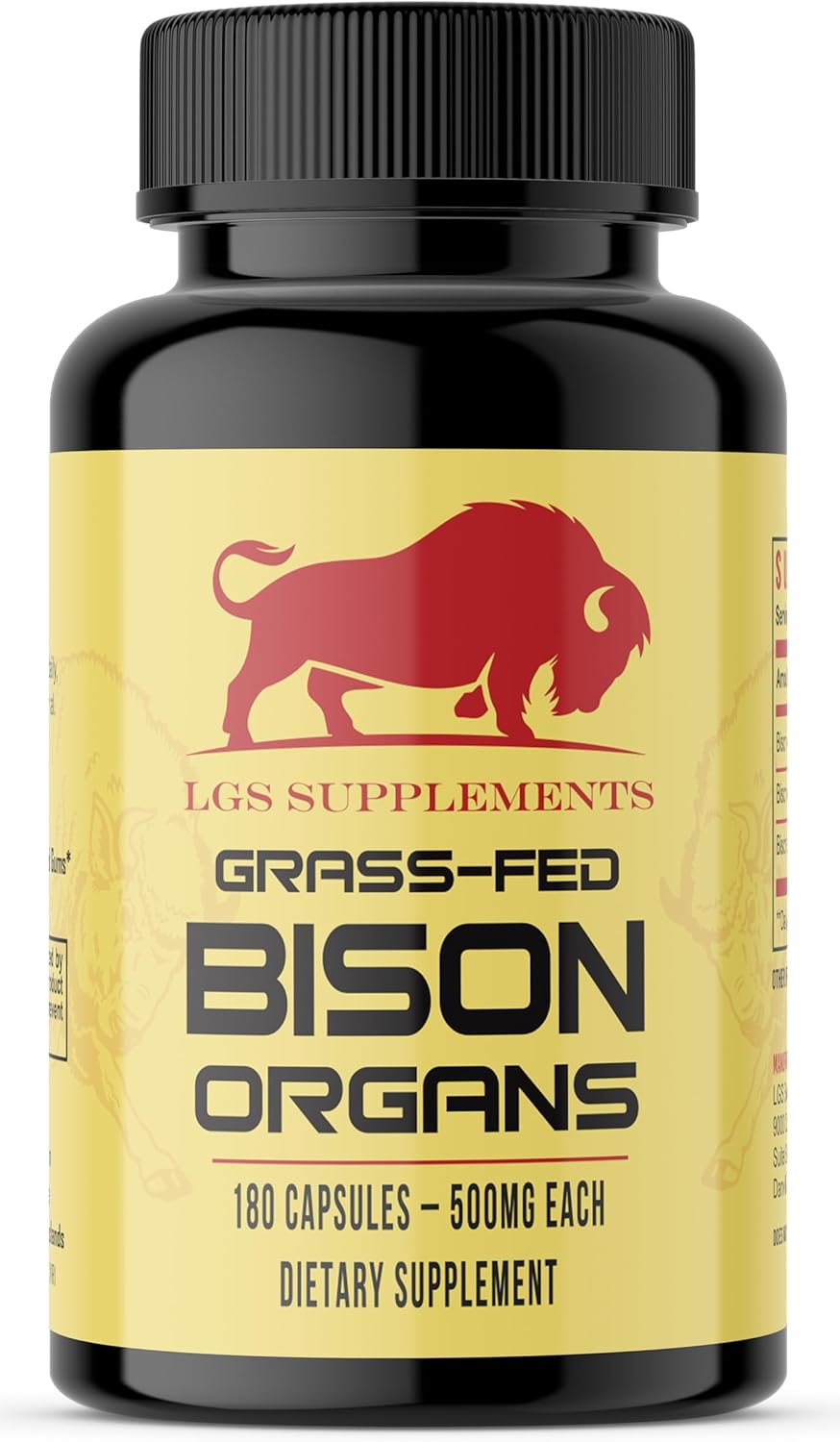 Grass-Fed Bison Liver and Organ Capsules Starter Pack for Energy, Detox, Digestion, Immunity & Wellness - Non-GMO