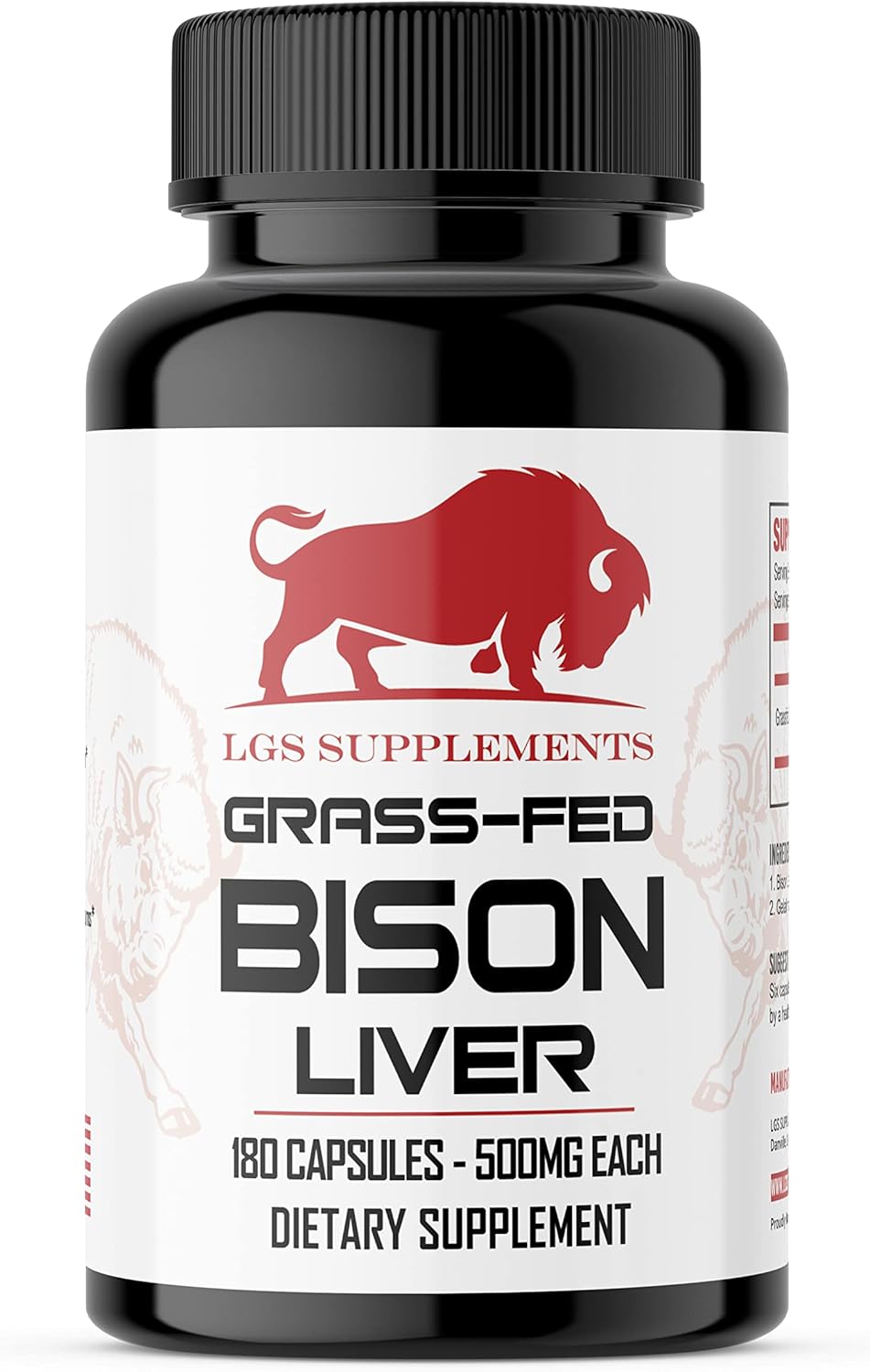 Grass-Fed Bison Liver and Organ Capsules Starter Pack for Energy, Detox, Digestion, Immunity & Wellness - Non-GMO