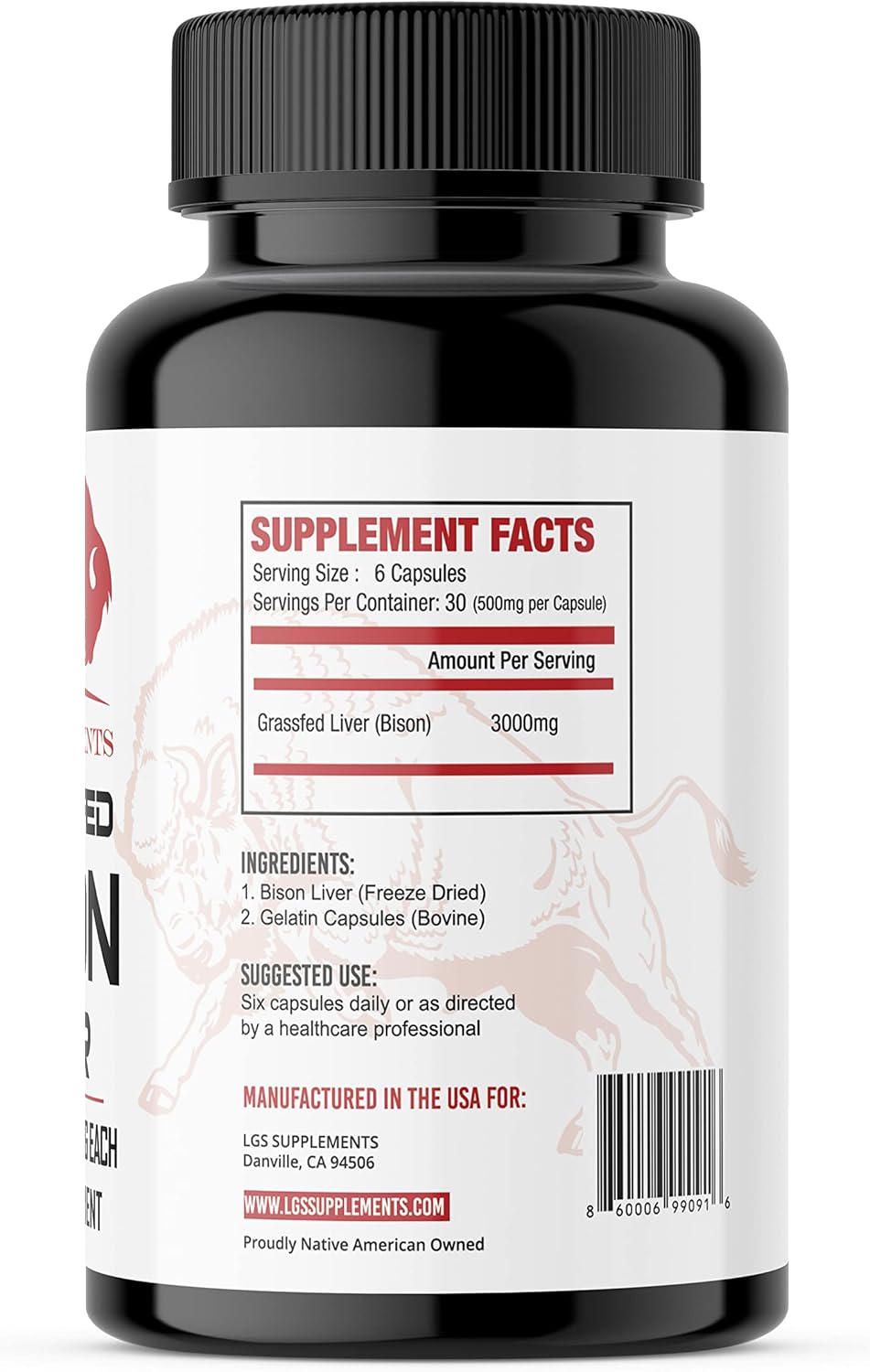 Grass-Fed Bison Liver and Organ Capsules Starter Pack for Energy, Detox, Digestion, Immunity & Wellness - Non-GMO