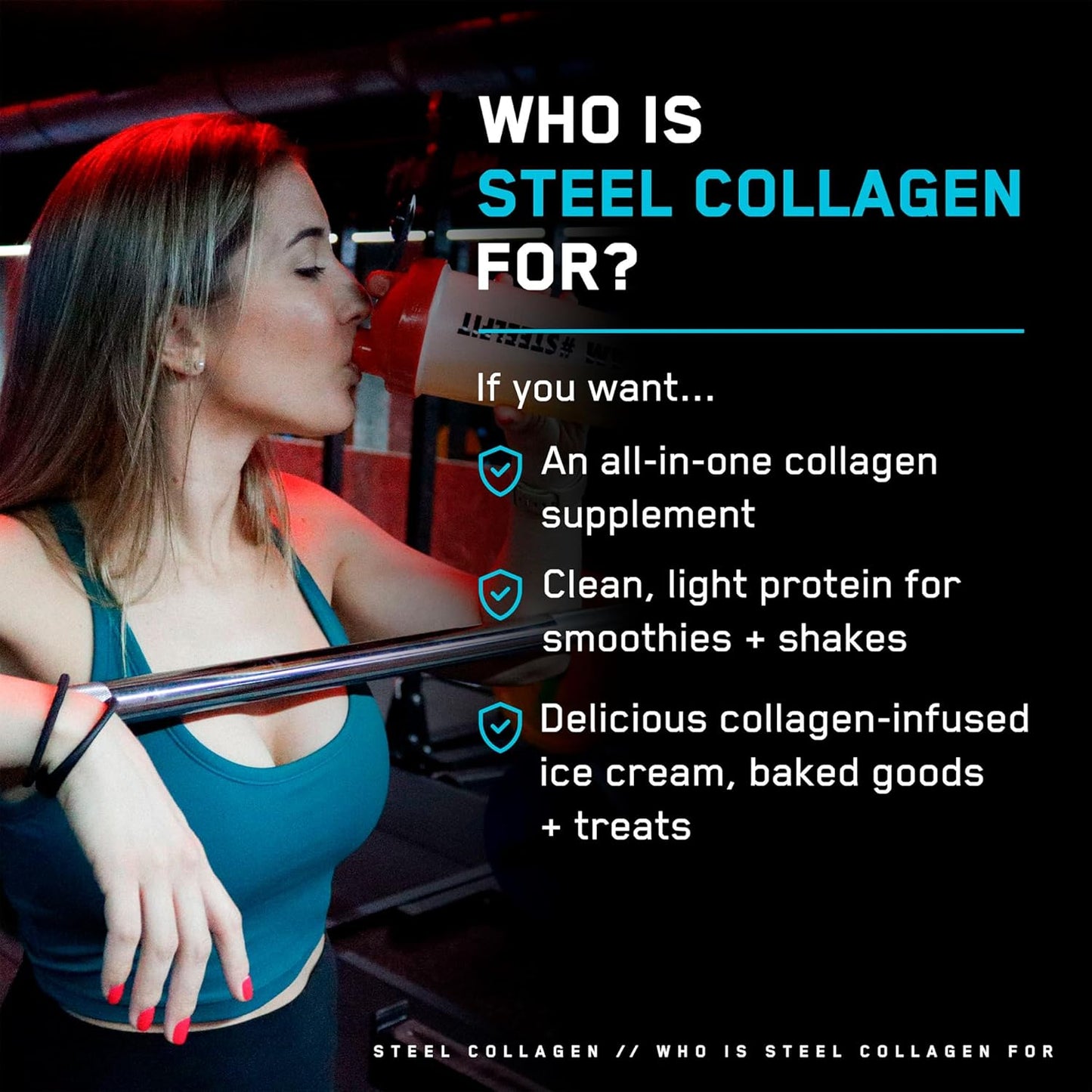 Grass-Fed Bovine Collagen Peptides Powder with Hyaluronic Acid, Biotin, Glycine & Vitamin C - 28 Servings for Healthy Joints, Bones, Skin, Hair & Nails