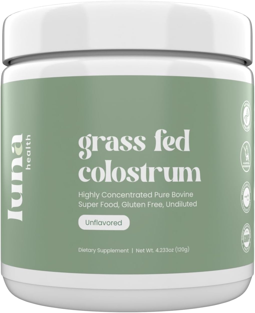 Grass-Fed Bovine Colostrum Supplement by Luna Health
