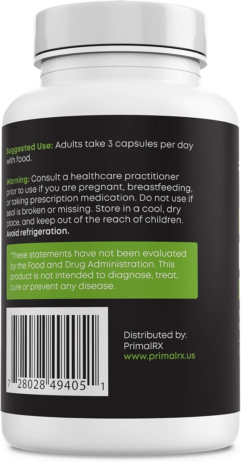 Grass-Fed Bovine Liver Capsules: Vitamin A, B12, Choline, Heme Iron Supplements - 90 Capsules