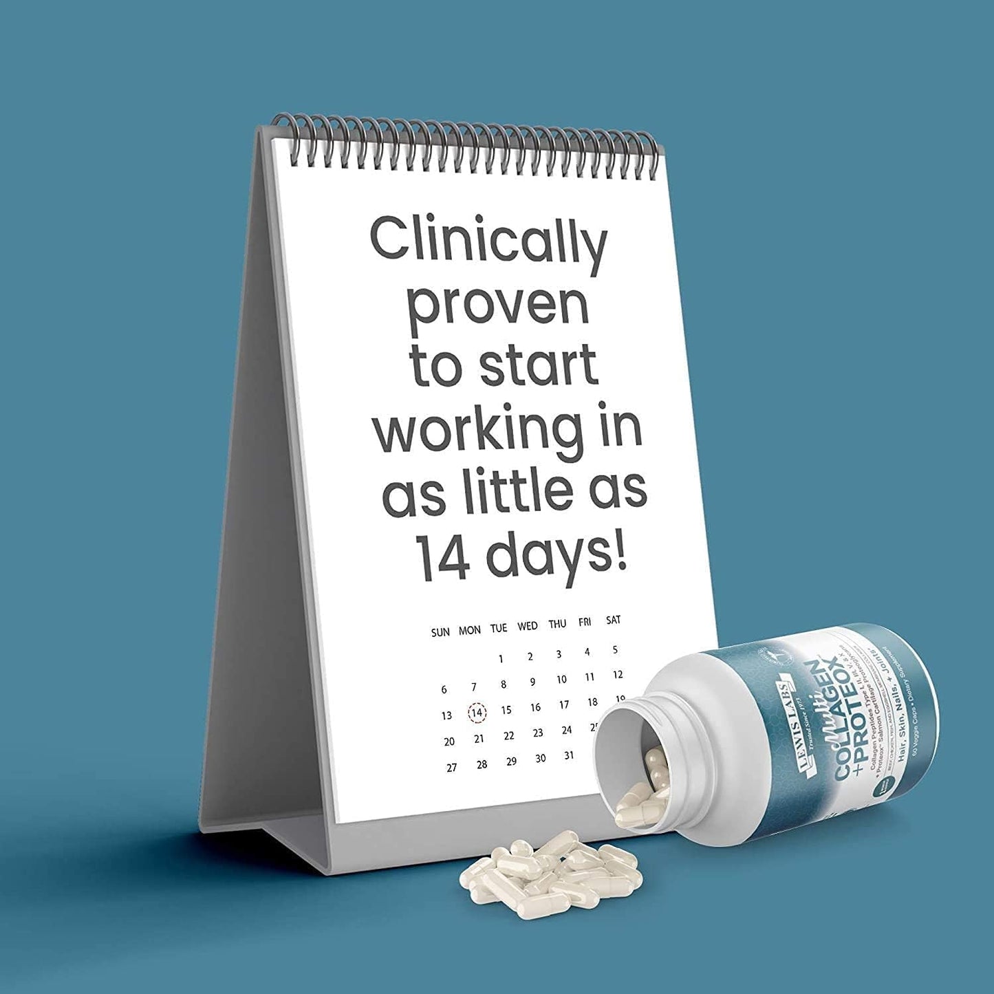 Grass-Fed Collagen Peptides Capsules with Digestive Enzyme - Multi-Type Hydrolyzed Protein for Hair, Skin, Joints & Gut Health