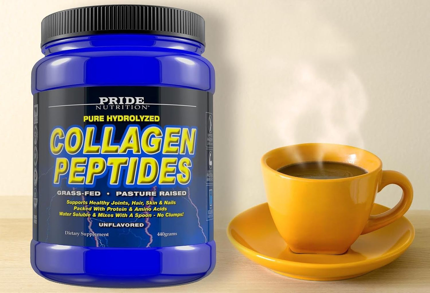 Grass Fed Collagen Peptides Powder - Hydrolyzed Protein Supplement for Skin, Hair, Joints, Nails - Paleo, Keto - GMO & Gluten Free