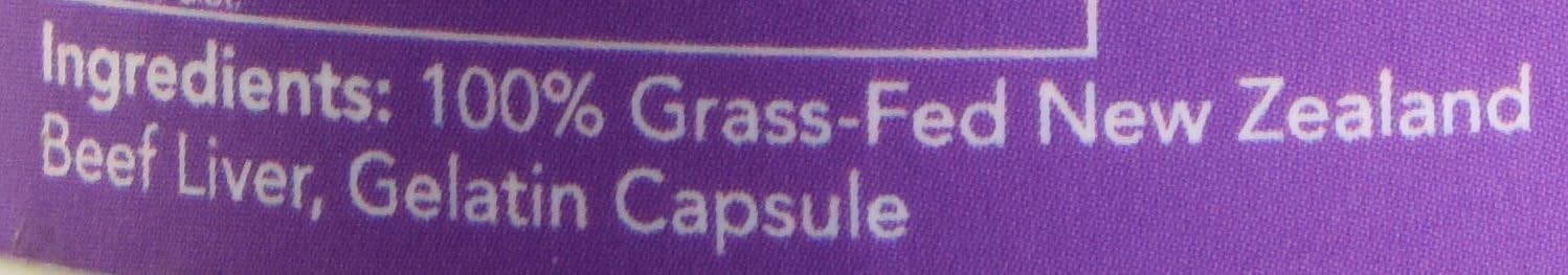 Grass-Fed Desiccated Beef Liver Capsules - 120 Pills, 750mg - Vital Proteins