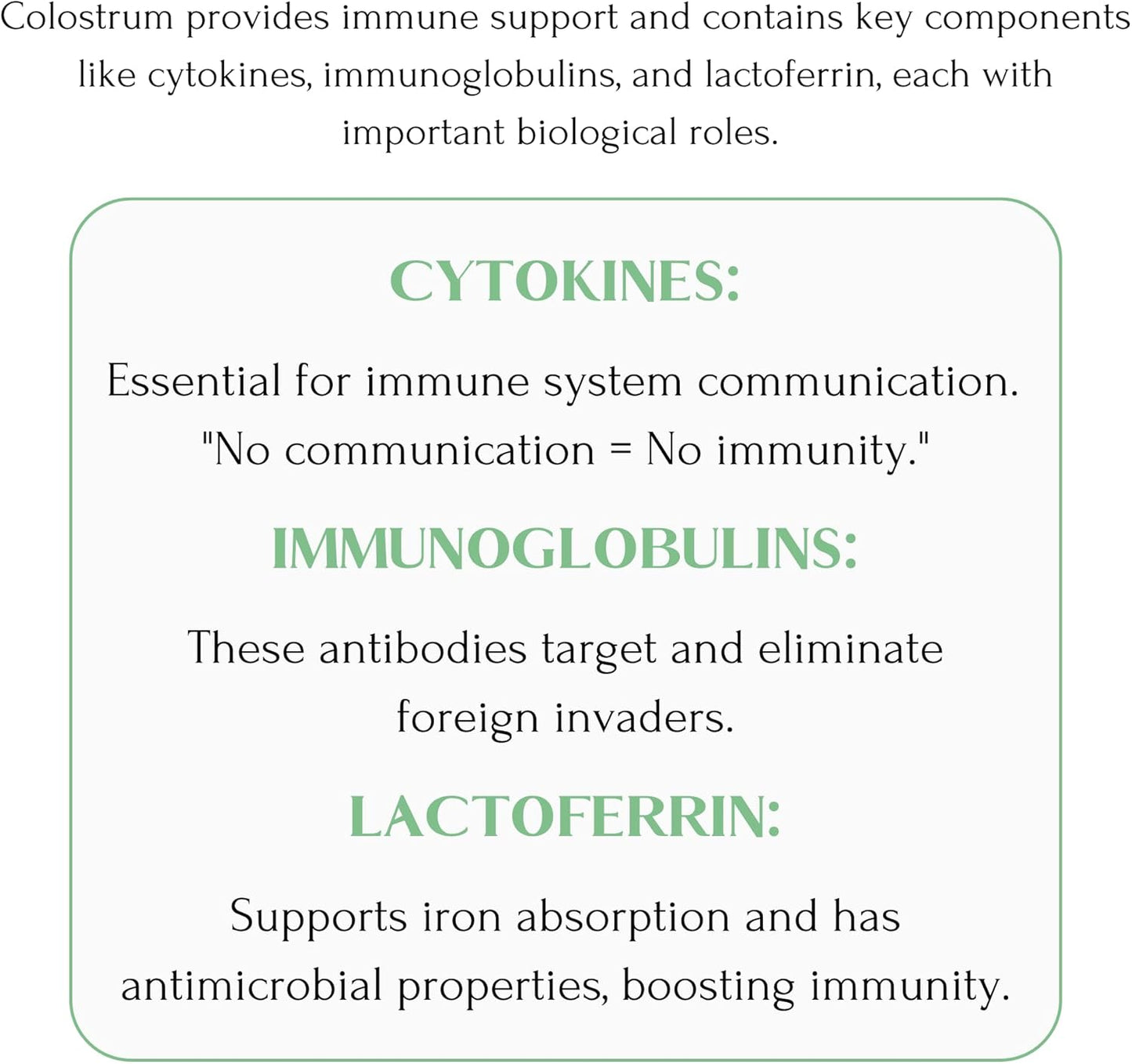 Grass-Fed Goat Milk Colostrum Capsules for Immune System and Athletic Performance - 30 Servings, High in Immunoglobulins