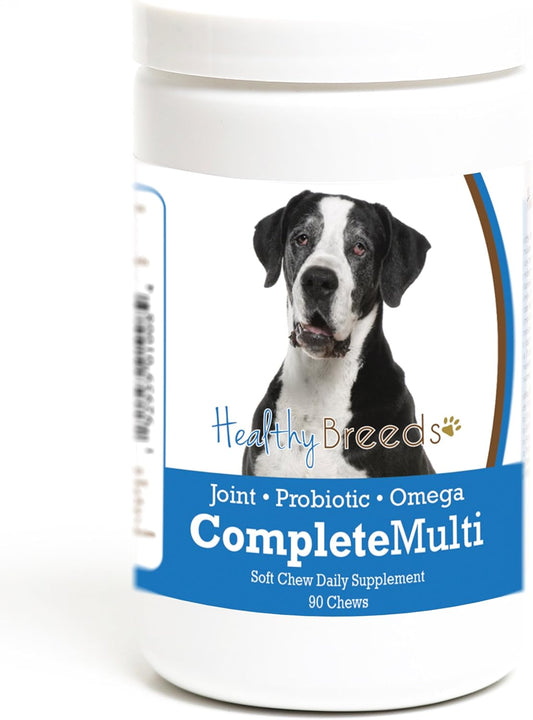 Great Dane All in One Multivitamin Soft Chew - 90 Count for Healthy Breeds