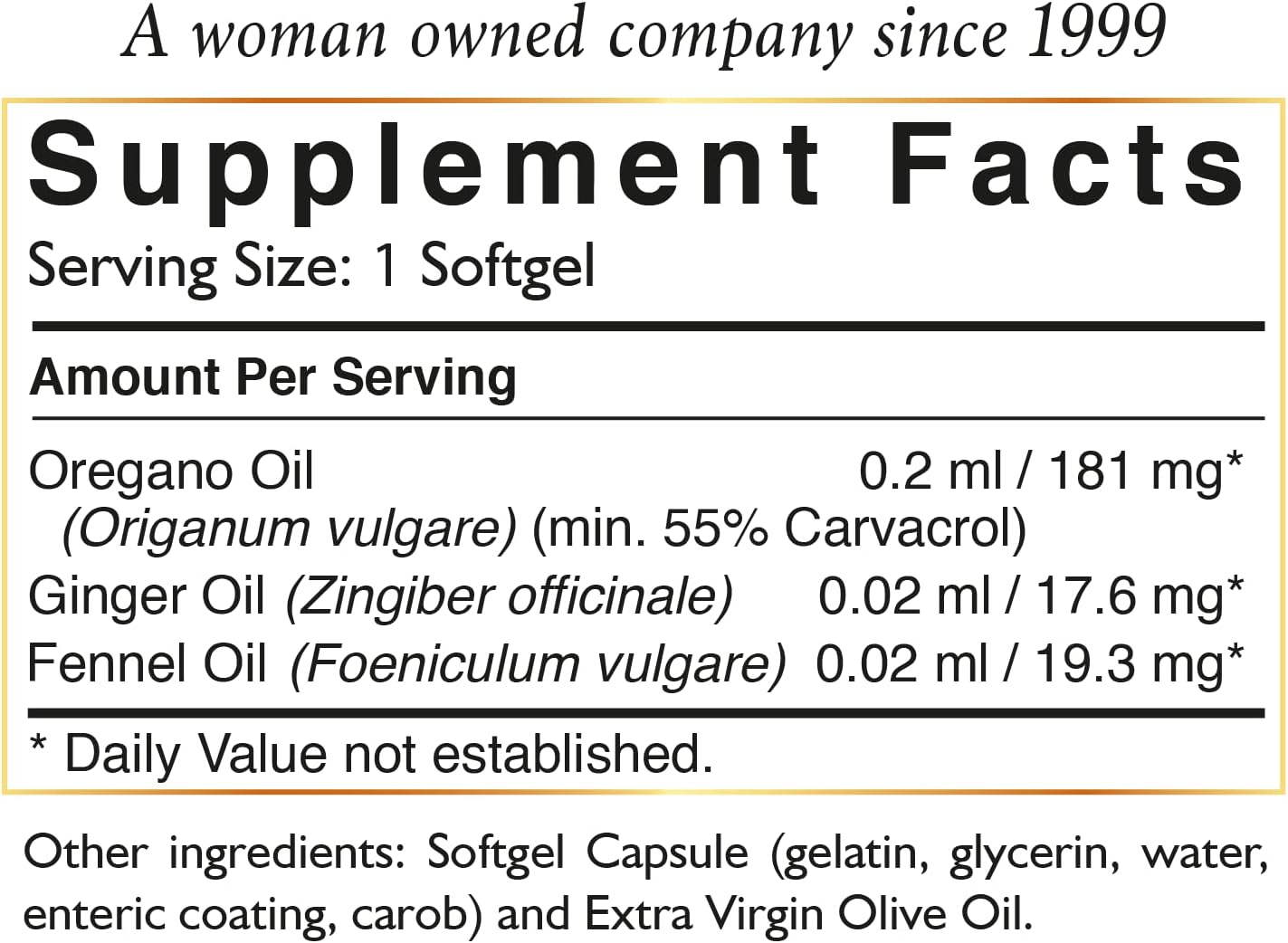Greek Carvacrol Immune Support Capsules - Cocó March Oregano Oil - 55% Carvacrol - Gluten Free, Dairy Free, GMO Free - 90 Capsules