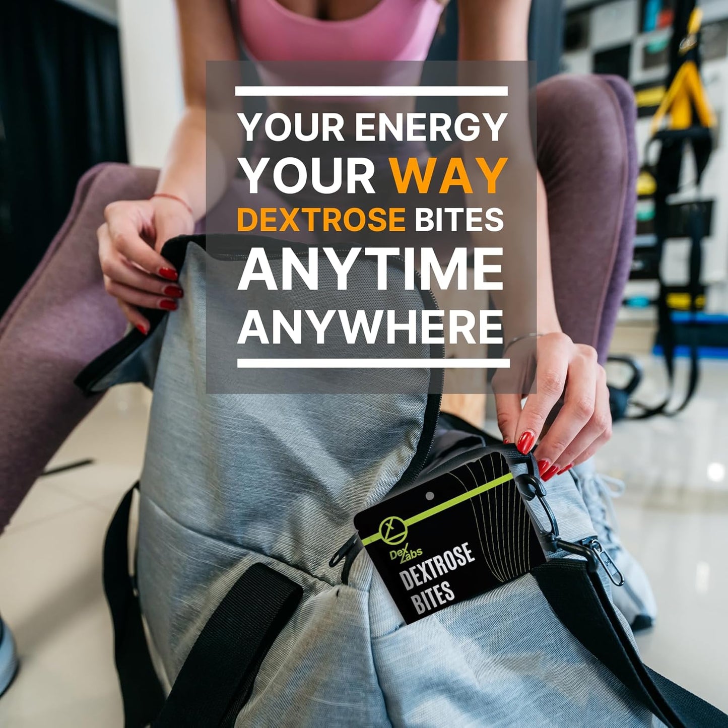 Green Apple Flavour Dextrose Bites - Portable Energy Snacks for Workout - Glucose Tablets with Dextrose Powder - Convenient Melts for Running Energy - Pack of 01
