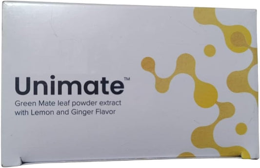 Green Mate Leaf Powder Extract with Lemon and Ginger Flavor by Nutranix Ads Unimate