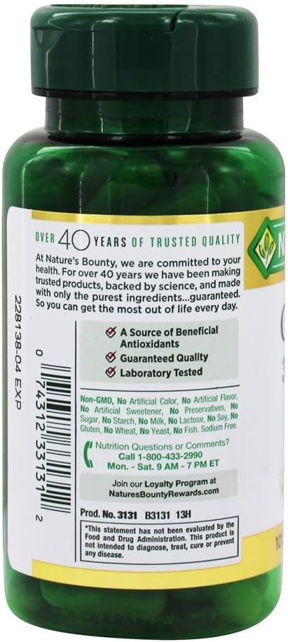 Green Tea Extract Capsules - 315mg, 100 Count (Pack of 2) by Nature's Bounty