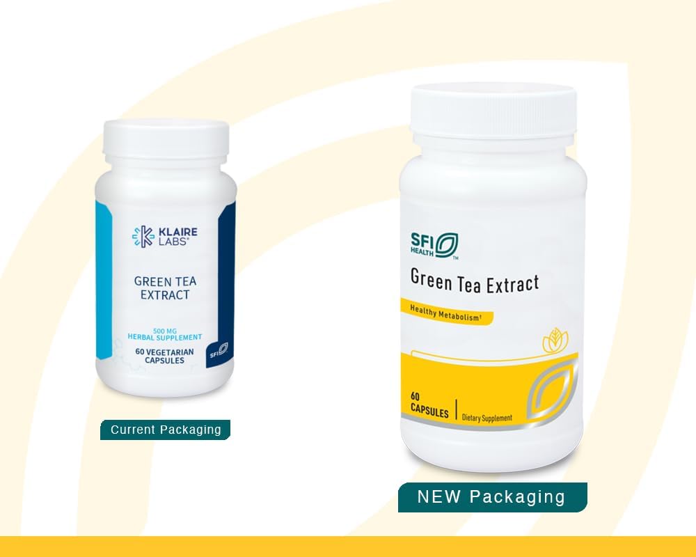 Green Tea Extract Capsules - 500mg Green Tea Leaf, 95% Polyphenols, 250mg EGCG (60 Veg Caps)