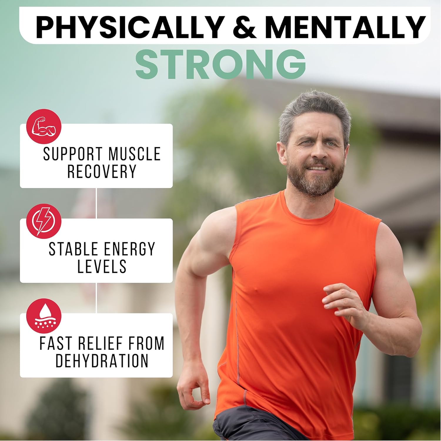 Green Tea Ginseng Electrolyte Powder with PowderVitamin - Keto-Friendly, Sugar-Free Hydration Powder with Pink Himalayan Salt, 1000mg Potassium, 120mg Calcium, 120mg Magnesium - 50 Servings