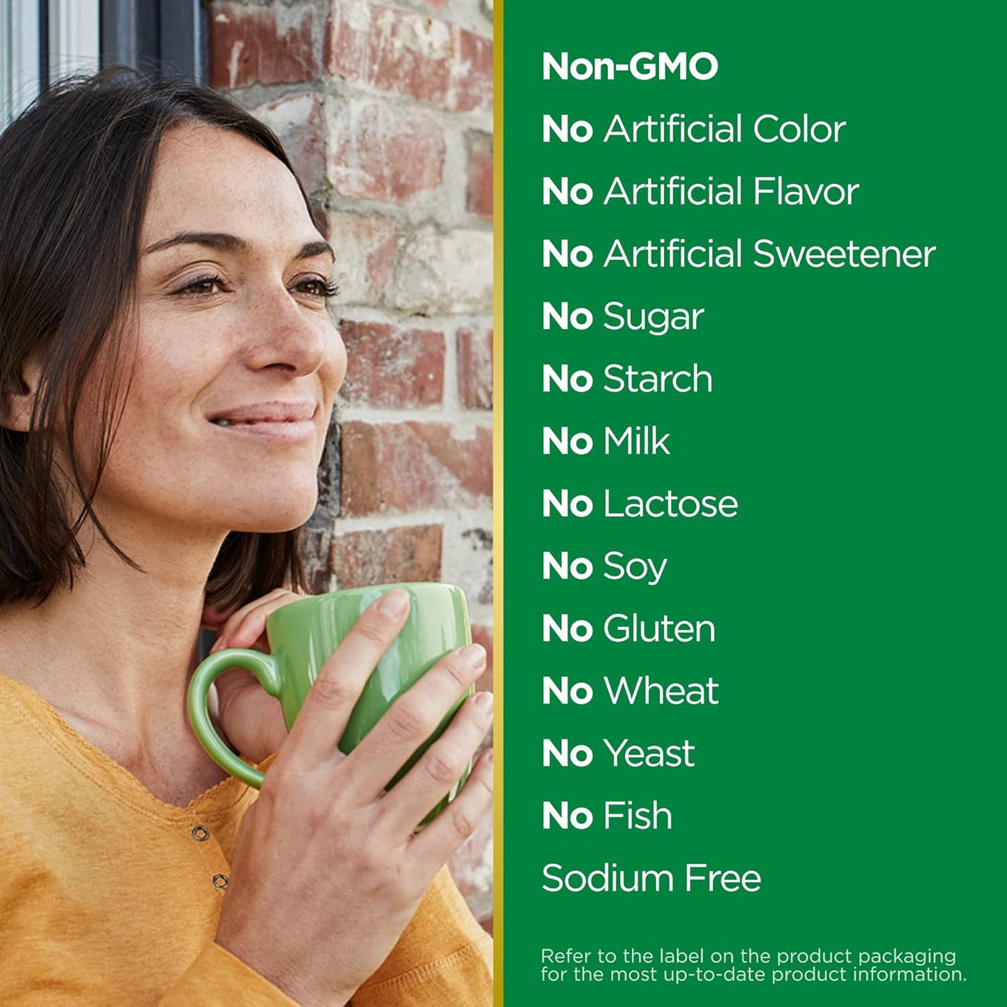 Green Tea Herbal Health Supplement Capsules, 315mg, 100 Count - Supports Heart & Antioxidant Health - Pack of 2