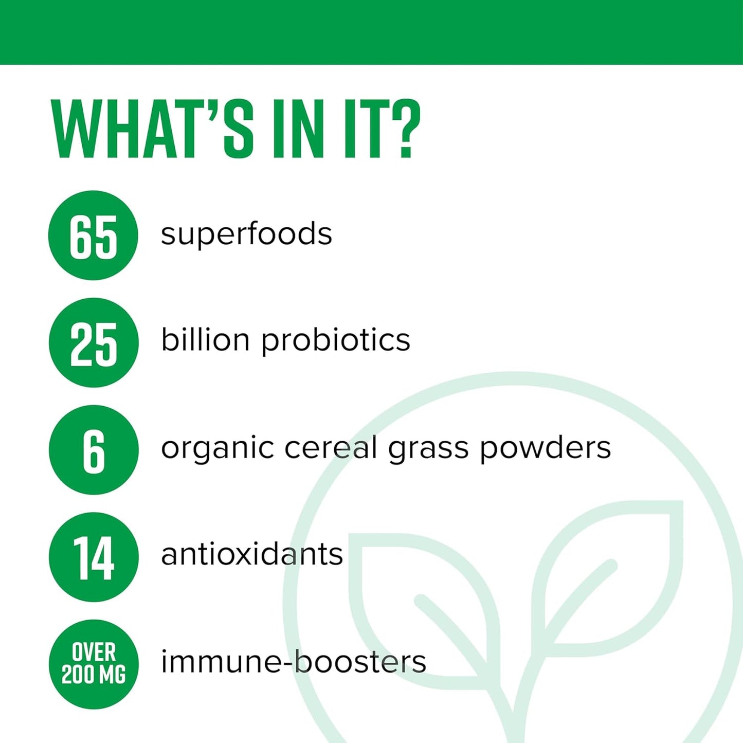 Green Vibrance Vegan Superfood Powder for Vibrant Health, 15 Servings