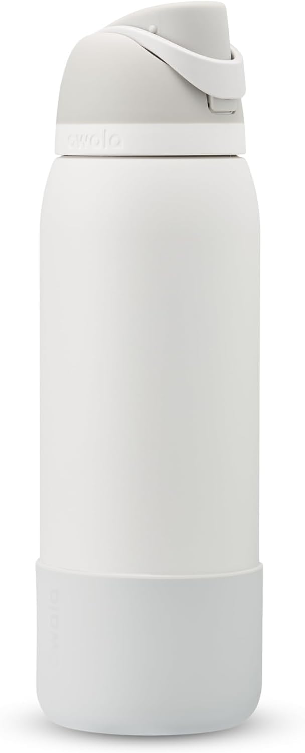 Grey Silicone Water Bottle Boot for 40 Oz FreeSip and Flip Stainless Steel Bottles - Anti-Slip Protective Sleeve to Protect Your Bottle