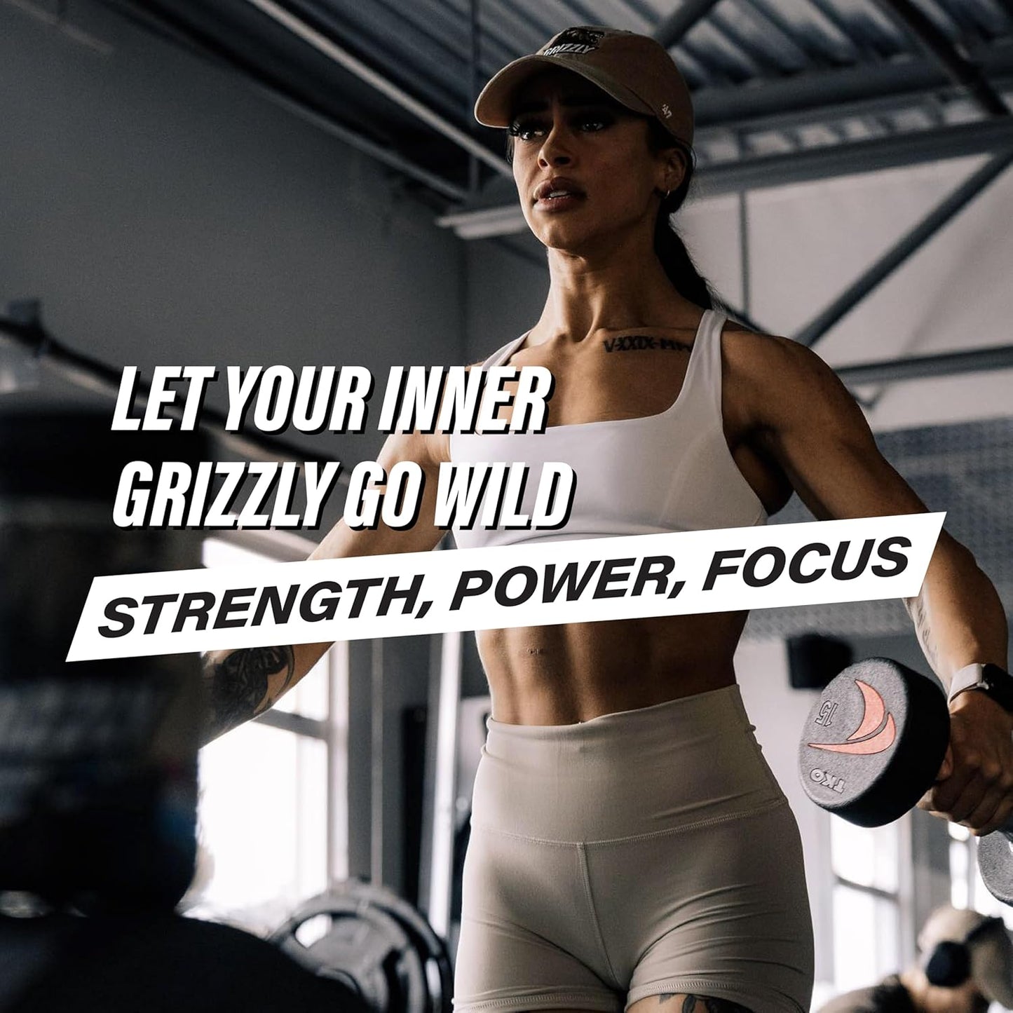 Grizzly Pre Workout Powder - Essential Aminos, L-Citrulline, Beta Alanine, Caffeine - Energy Drink Mix for Power & Focus - Arctic Ice - 40 Servings