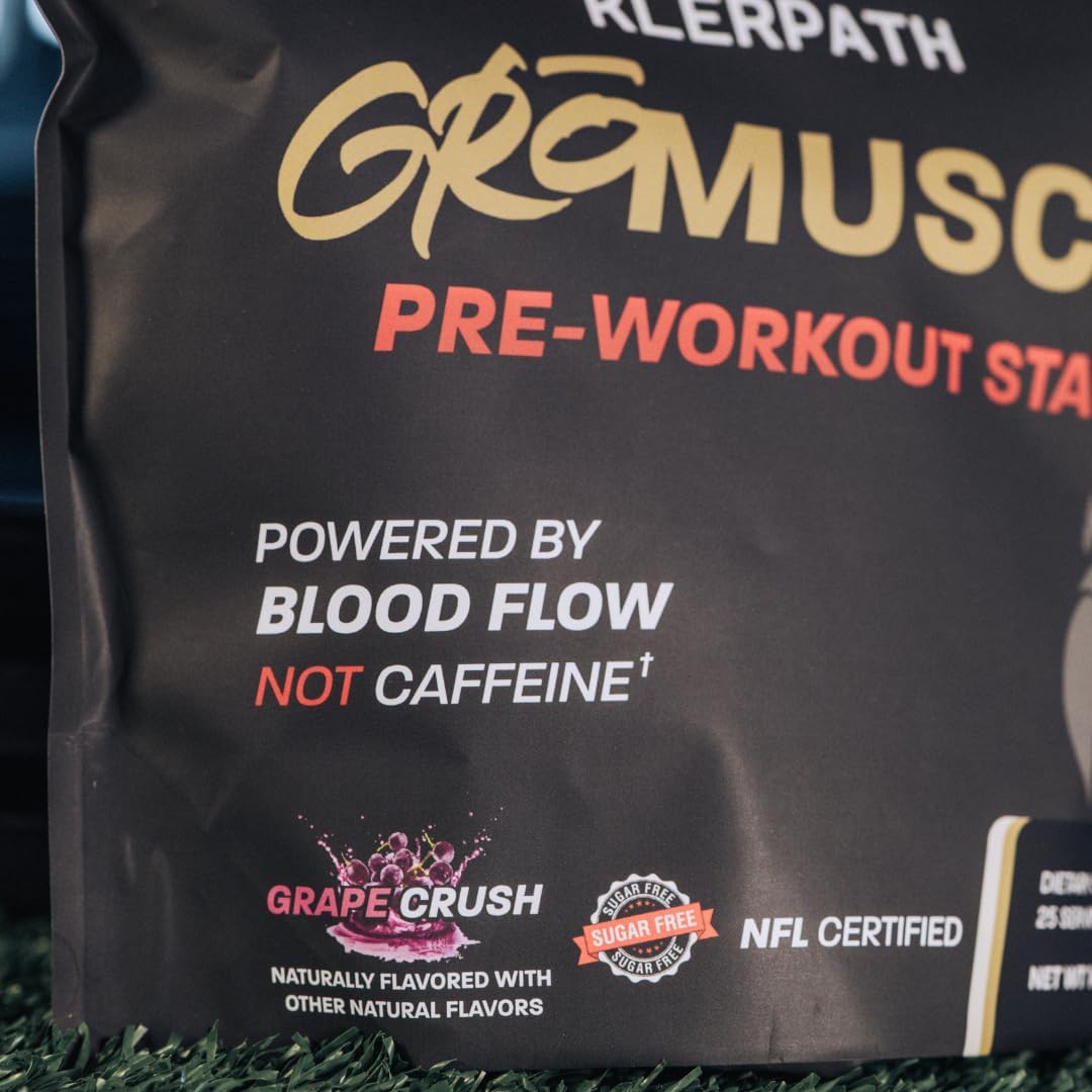 GRO Muscle Pre-Workout Supplement by Klerpath - Boost Your Performance and Endurance