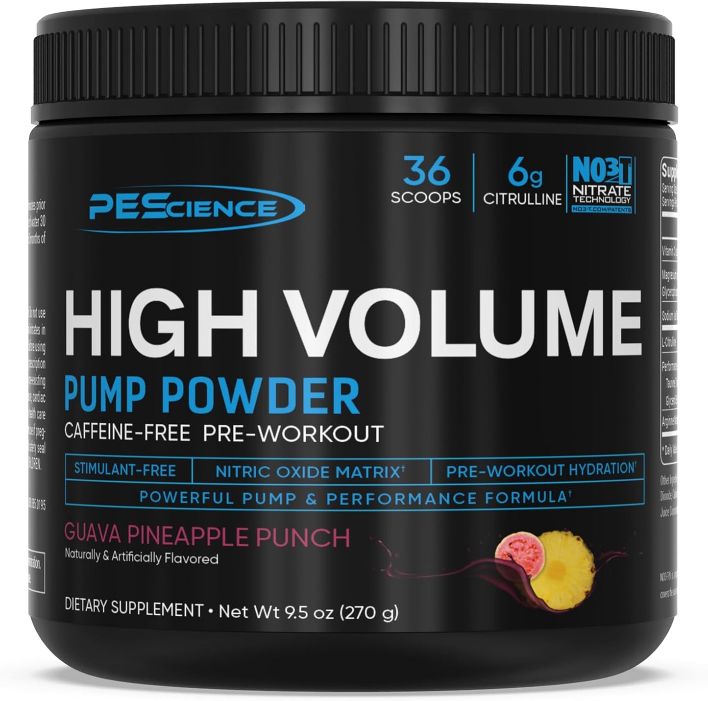 Guava Pineapple Punch PEScience High Volume Nitric Oxide Booster Pre Workout Powder - 36 Scoops