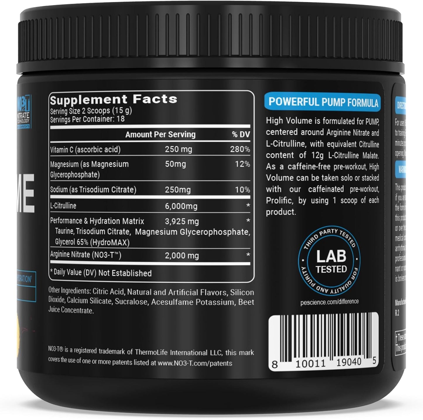 Guava Pineapple Punch PEScience High Volume Nitric Oxide Booster Pre Workout Powder - 36 Scoops