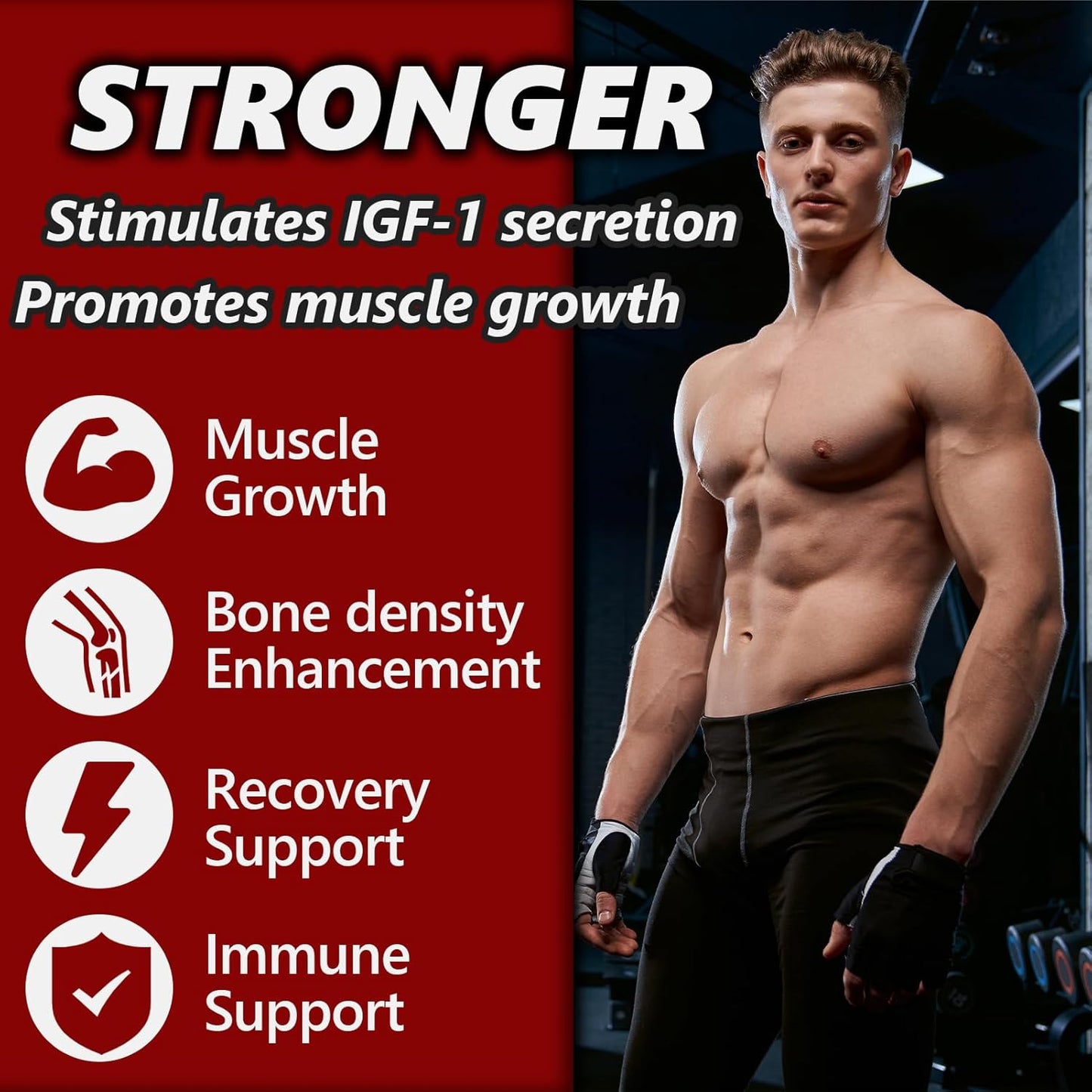 Guliqi MK677 Sports Supplement for Muscle Growth and Recovery - 60 Capsules for Men and Women