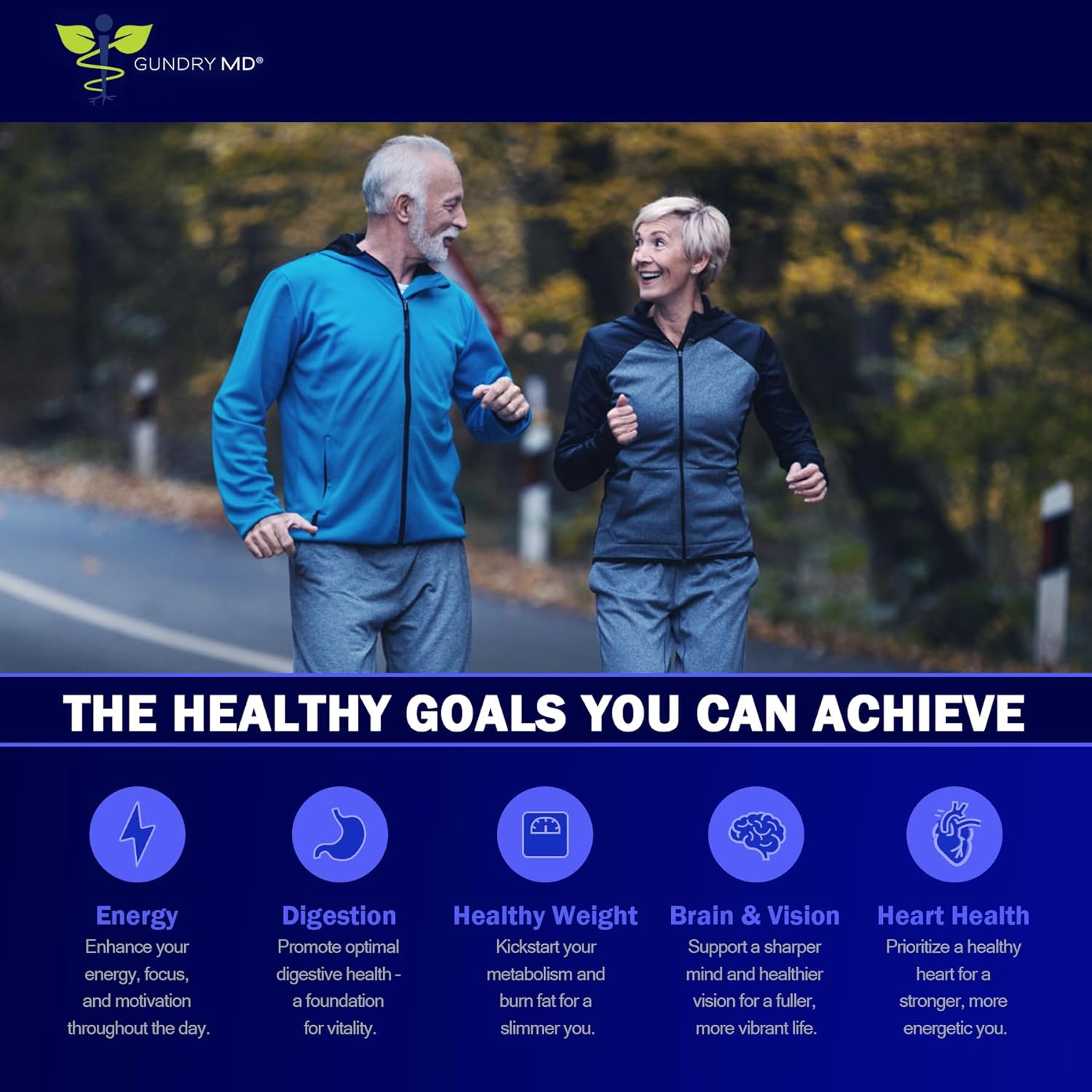 Gundry MD 3-in-1 Probiotic Supplement for Gut Health, Digestion, Bloating, Energy, Skin, and Focus - 30-Day Supply