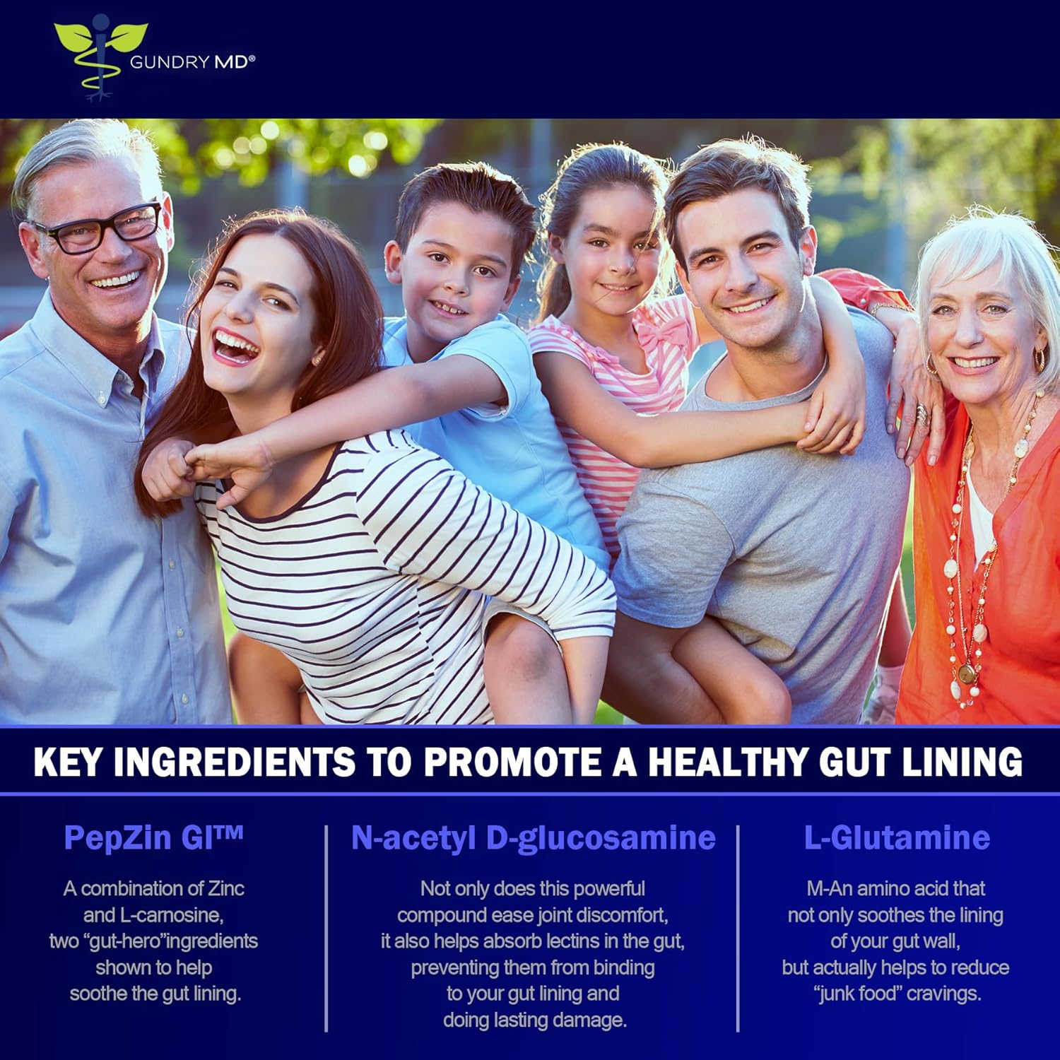 Gundry MD 3-in-1 Probiotic Supplement for Gut Health, Digestion, Bloating, Energy, Skin, and Focus - 30-Day Supply