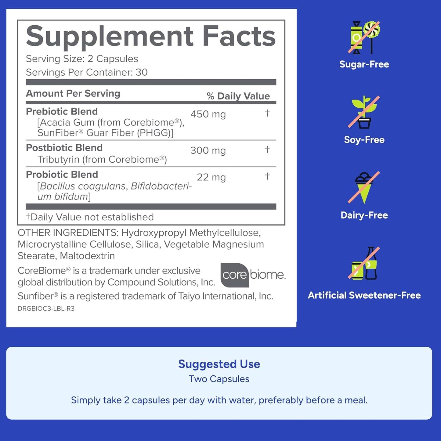 Gundry MD Bio Complete 3: 3-in-1 Probiotic Supplement for Gut Health, Digestion, Bloating, Gas, Energy, Skin, and Focus - 30 Day Supply