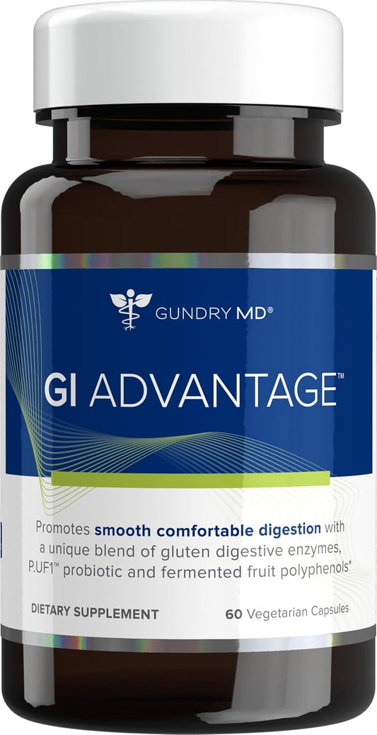 Gundry MD GI Advantage: Probiotic & Digestive Enzyme Gut Supplement with Superfruit Extracts - 30 Servings