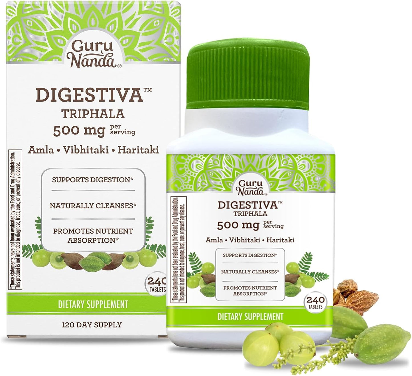 GuruNanda Black Seed Oil Tablets with Digestive Support & Vitamin D3 - 240 Count Cold-Pressed Nigella Sativa for Bloating Relief