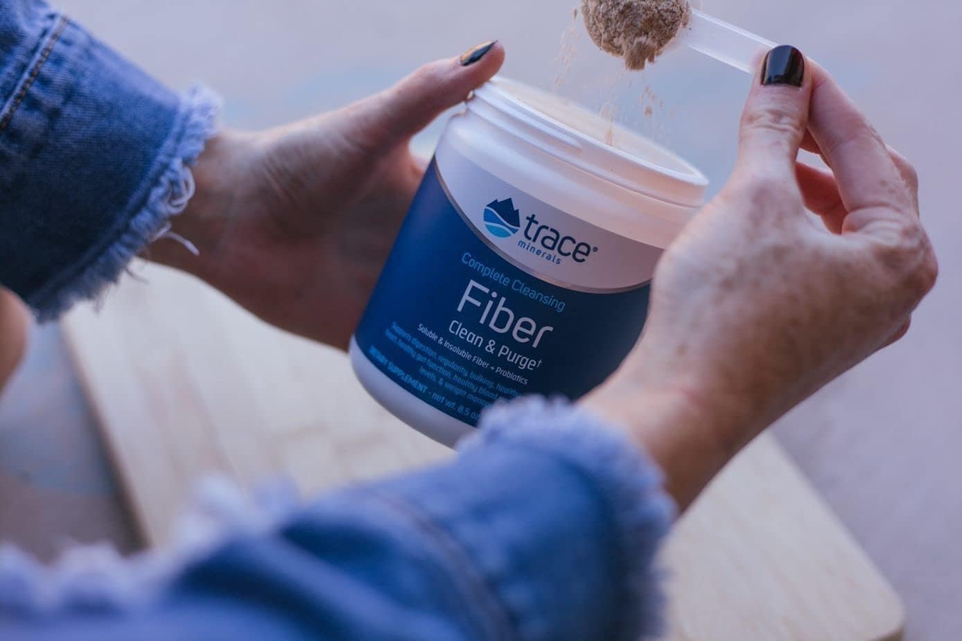 Gut Health Support Fiber Supplement with Probiotics - Complete Cleansing Fiber Drink Mix Powder - Aid Digestion with Soluble & Insoluble Fiber - 8.5 oz (30 Servings)