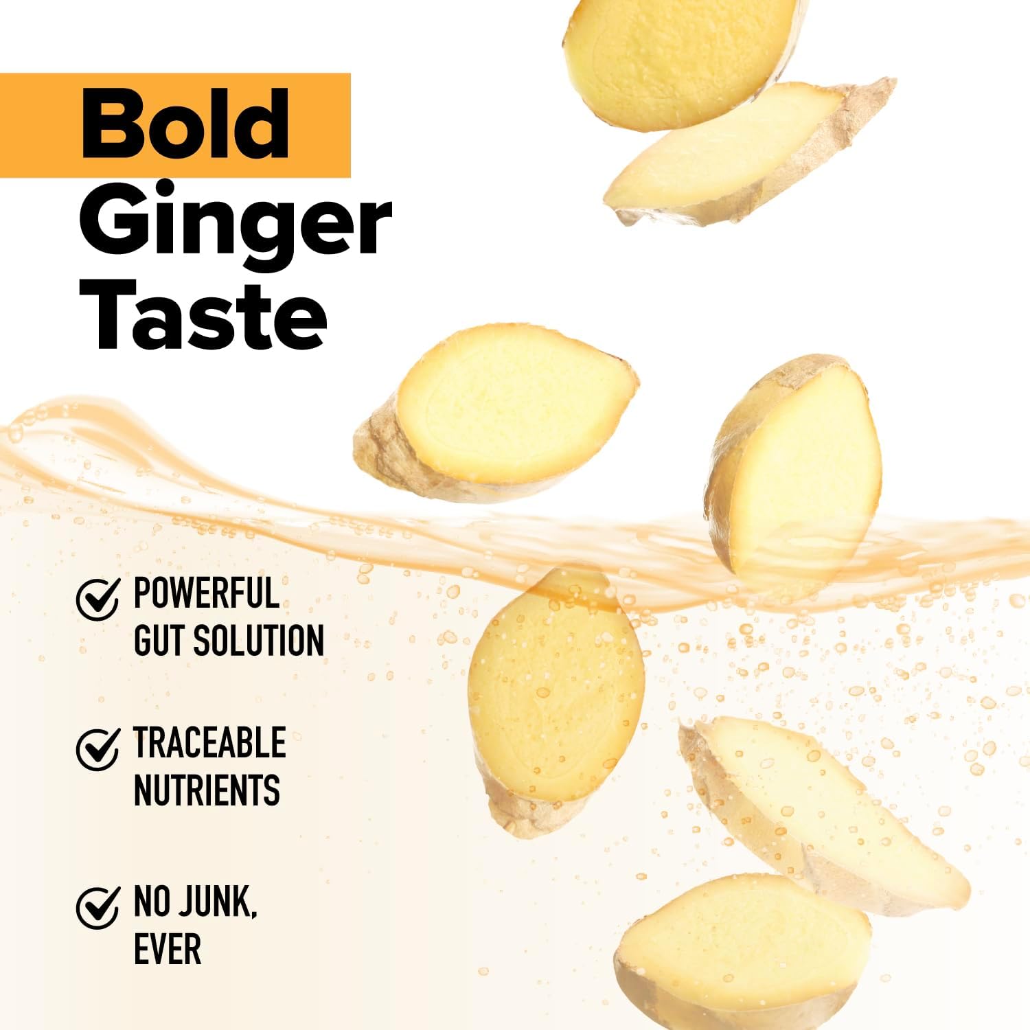 Gut Nourish Prebiotic + Postbiotic Superfood Powder with Ginger Root - 30 Servings for Digestive Health and Leaky Gut Repair