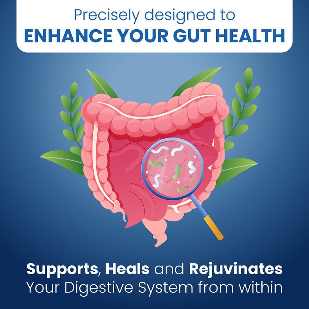 Gut Repair 360 Capsules: Lab-Formulated Natural Formula for Healthy Gut - Pure Organic Non-GMO Capsules, Dairy-Free & USA Made