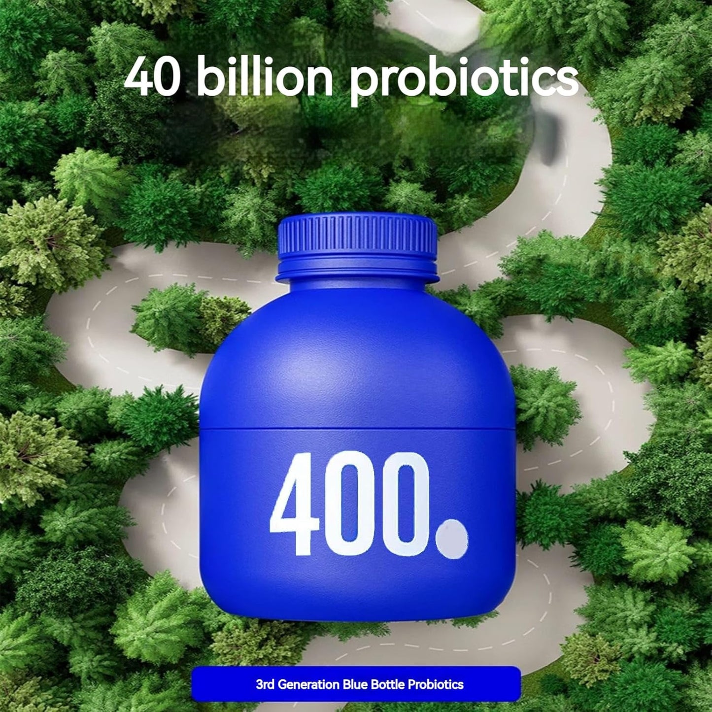 HAIION Probiotics 40 Billion CFU - 30 Bottles for Digestive Health - 21oz Total Supplement Pack