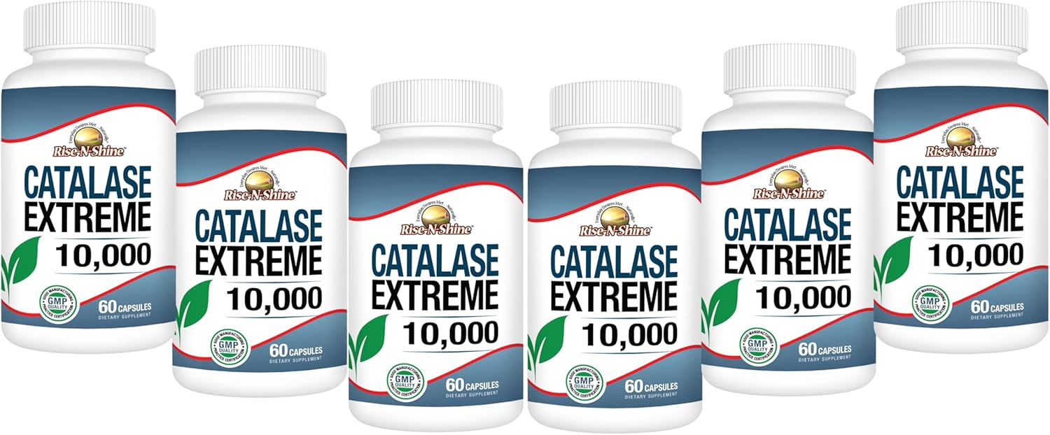 Hair Growth Supplement with Catalase, Saw Palmetto, Biotin, Fo-Ti, PABA - 360 Capsules (6 Pack) - 10,000 Strength - 180 Day Supply