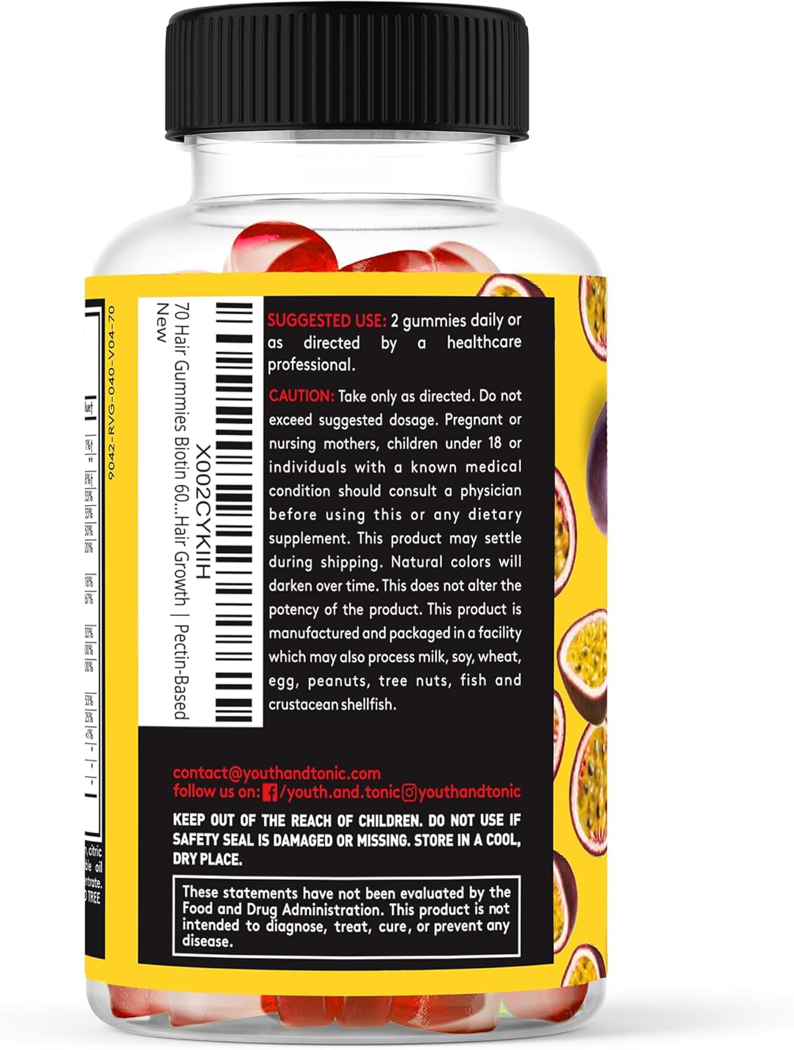 Hair, Skin, and Nails Vitamins Gummy for Women with Biotin, Collagen, and Multivitamins - 70 Gummies for Hair Growth and Health