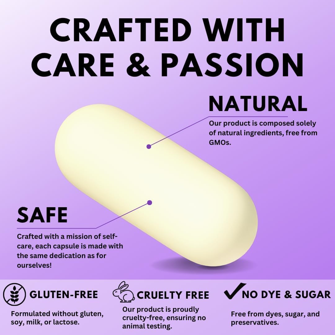 Hair, Skin, and Nails Vitamins with Biotin 25000 mcg, Hyaluronic Acid, Collagen, Keratin - USA Made, Third Party Tested - 60 Capsules