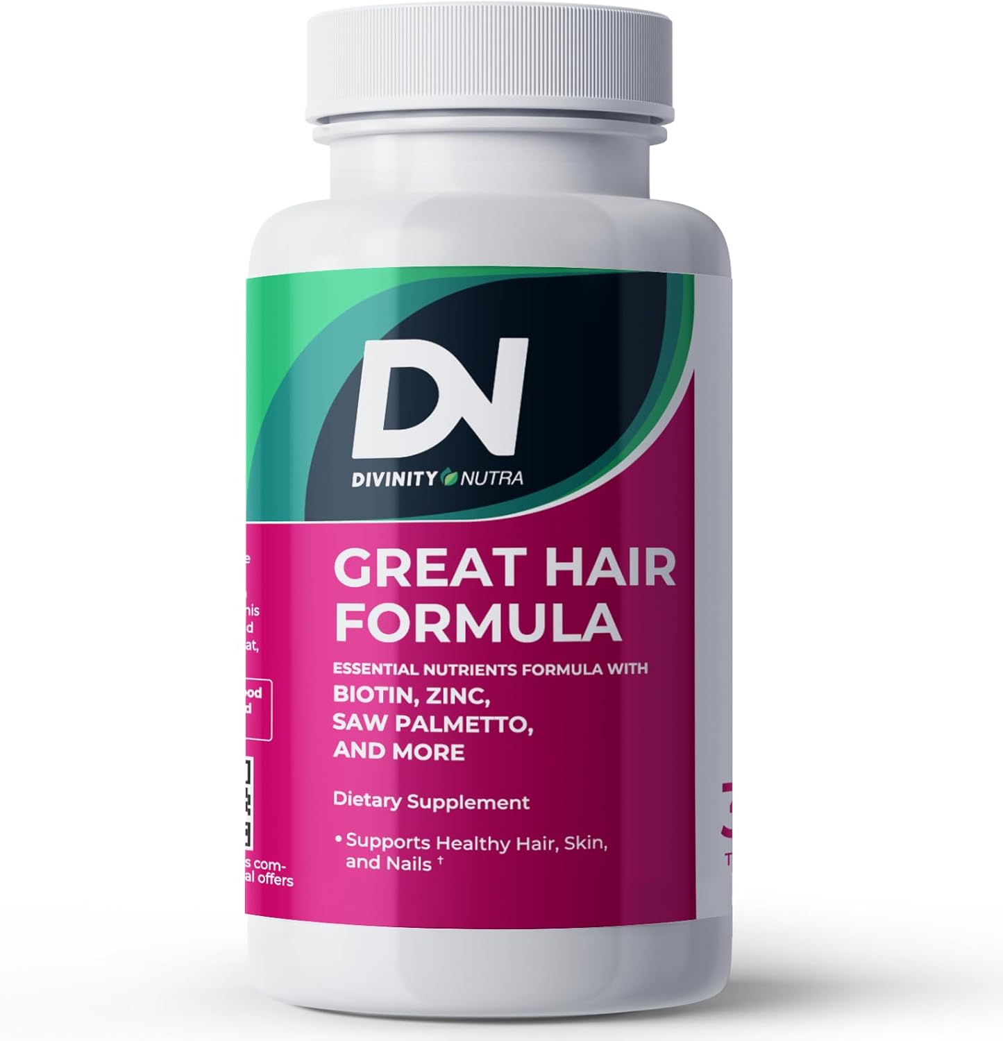 Hair Skin and Nails Vitamins with Biotin for Faster Hair Growth - 30 Tablets - Made in USA