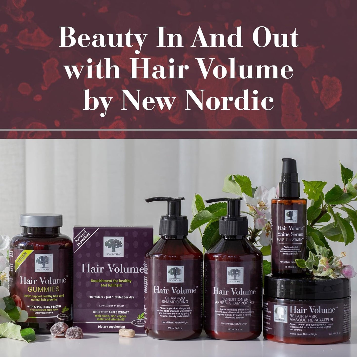 Hair Volume Menopause Supplement for Women - Promotes Healthy Hair Growth During & After Menopause, Nourishes Mature Hair, 30 Tablets
