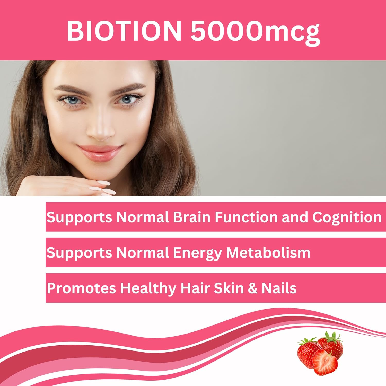 Halal Biotin Gummies for Hair, Skin, and Nails - Greenfield Nutritions - 90 Gummies