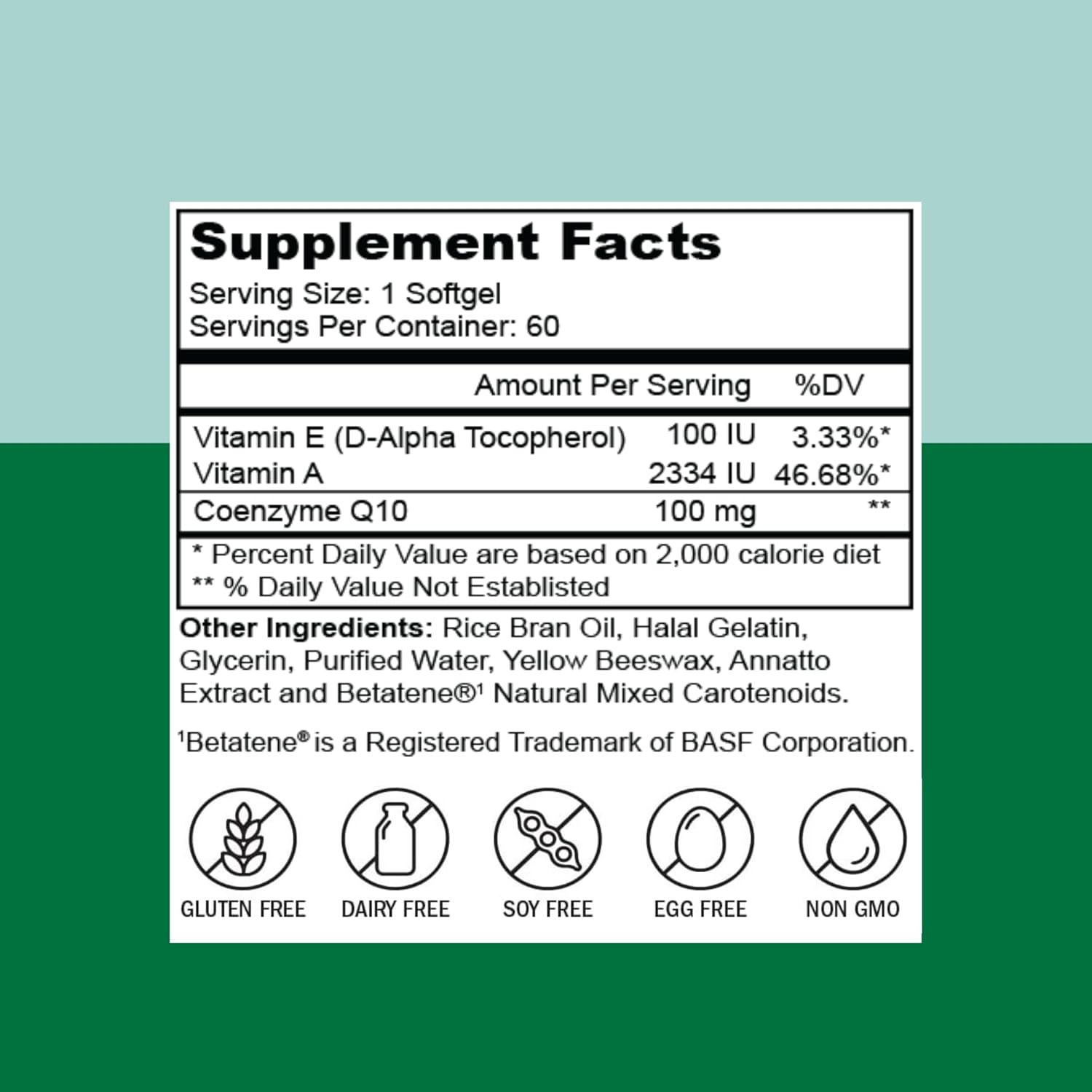 Halal CoQ10 Supplement for Heart Health & Energy, Highly Absorbable, 60 Softgels, Made in USA by Zaytun Vitamins