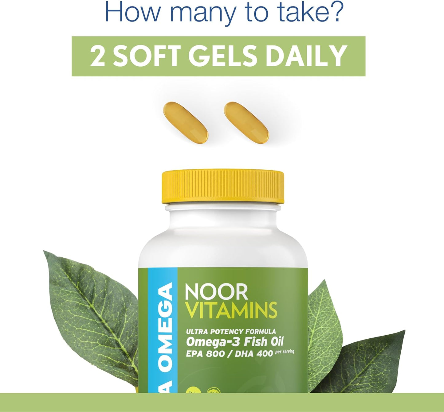 Halal Fish Oil Capsules with Ultra Omega 3 for Heart, Brain & Joint Support - Non-GMO & Gluten Free (120 Count)