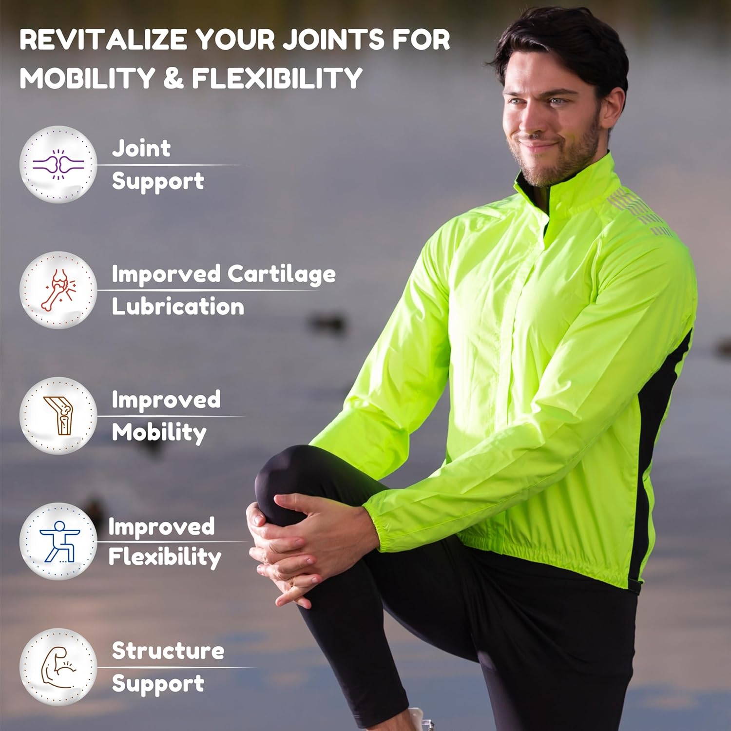 Halal Joint Support Supplement with Glucosamine, Chondroitin, and MSM - 2820mg, 30 Servings, Non-GMO