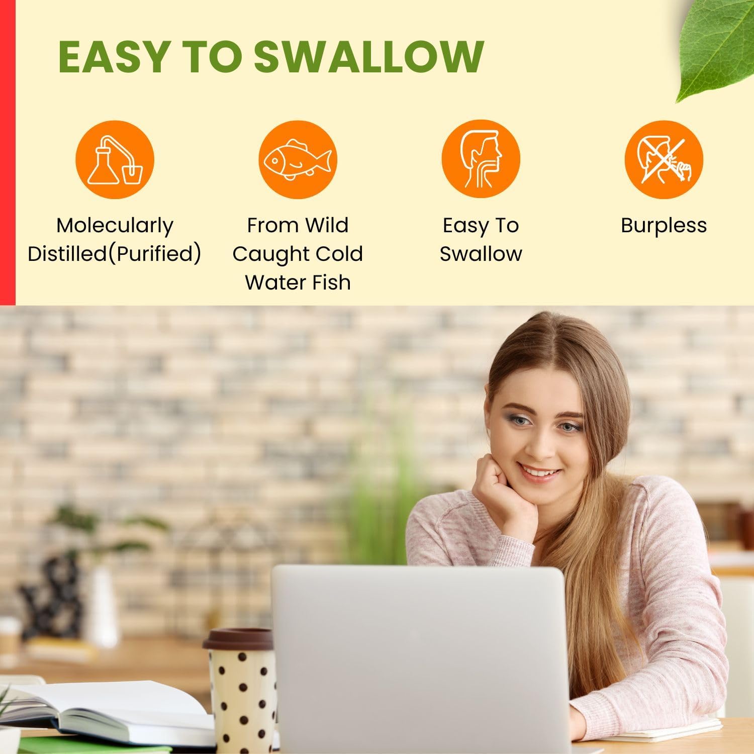 Halal Omega 3 Fish Oil Softgels - Double Strength, 120 Ct - Wild Caught, Non-GMO & Purified Fish Oil Supplement