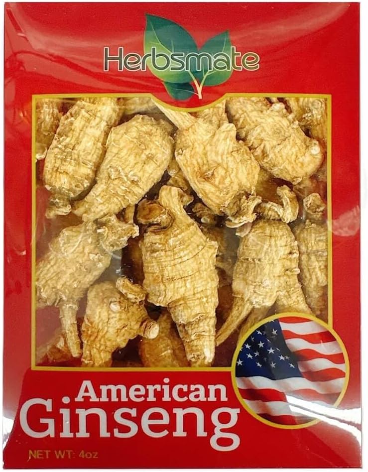 Hand-Selected Green Nutrition A Grade American Ginseng (4 oz) - Medium Round Size