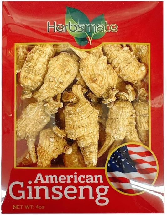 Hand-Selected Green Nutrition A Grade American Ginseng (4 oz) - Medium Round Size