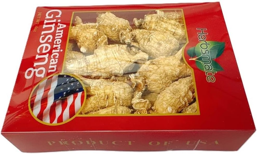 Hand-Selected Green Nutrition A Grade American Ginseng (4 oz) - Medium Round Size