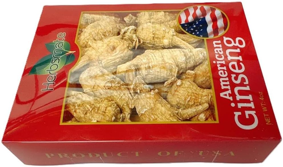 Hand-Selected Green Nutrition A Grade American Ginseng (4 oz) - Medium Round Size