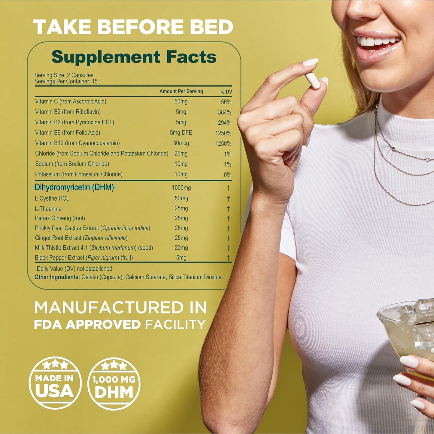 Hangover Helper (3-Pack) with DHM, Prickly Pear, Milk Thistle, and Ginger - After-Drinking Recovery Aid